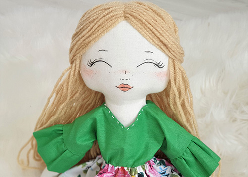 lalka alicja ręcznie szyte szmaciane misie maskotki dla dziewczynek